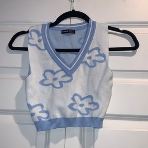 Cropped shein sweater vest